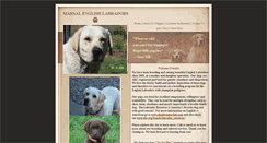 Desktop Screenshot of marsallabradors.com